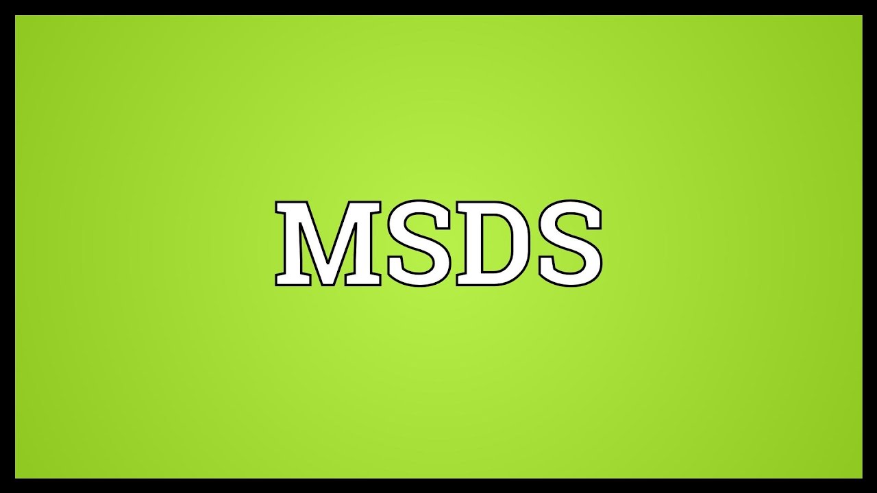 Msds Labels Meaning