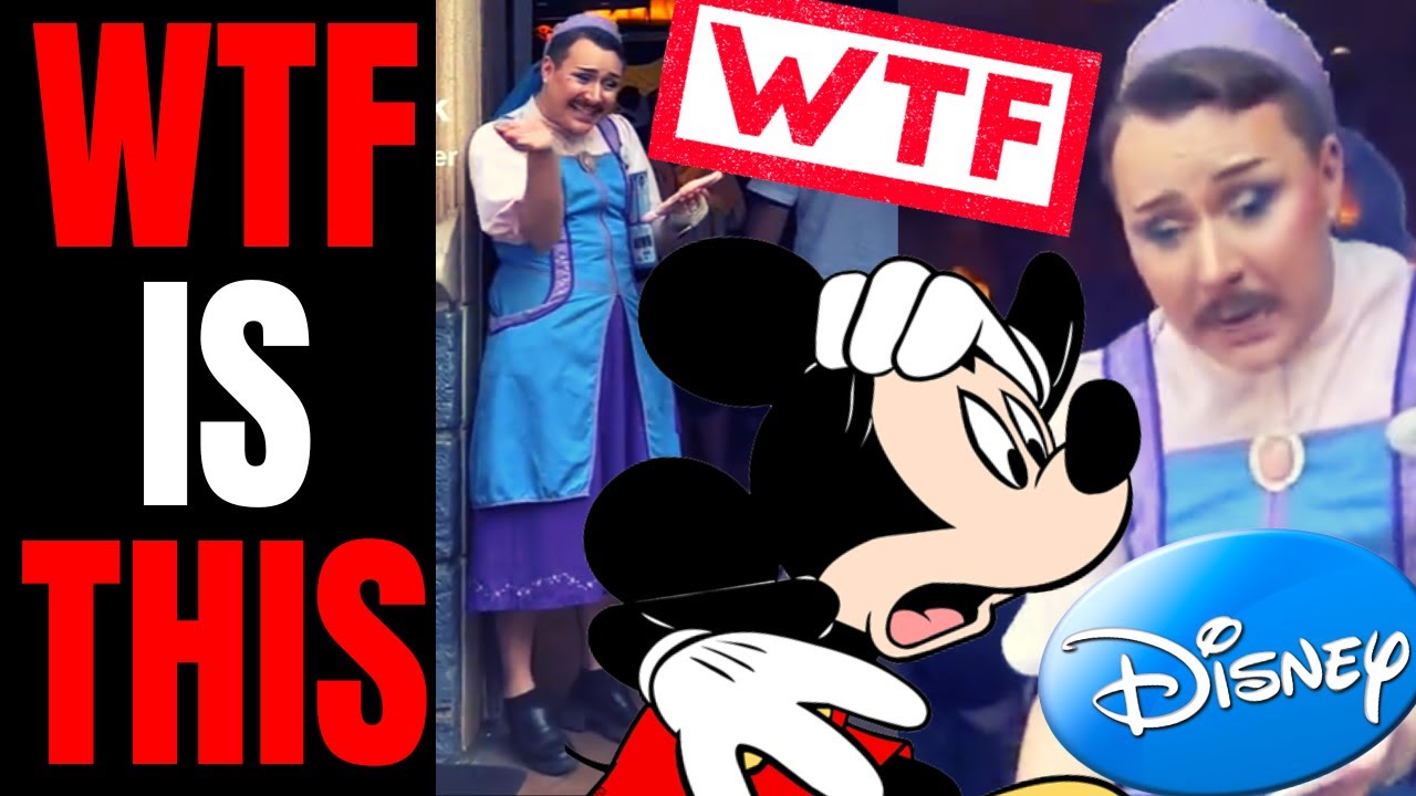 Woke Disney Gets DESTROYED Over Viral Video Showing Man In A Dress Greeting Customers At Disneyland