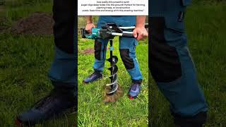 Powerful Earth Auger in Action | Fast Hole Digging with Makita