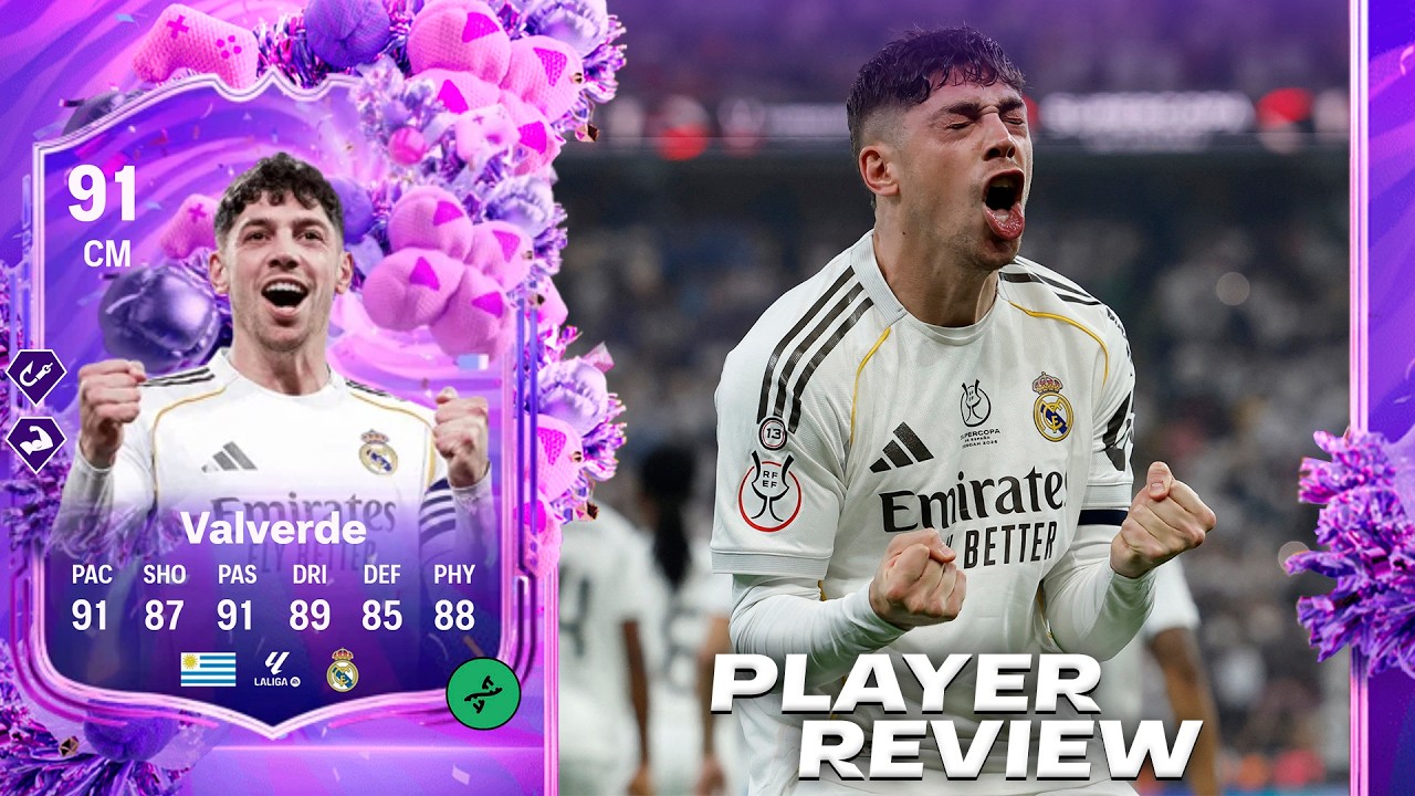 SIMPLE Y SENCILLAMENTE ESPECTACULAR!! (GOLPEO INCREIBLE) | FEDERICO VALVERDE 91 FUT BIRTHDAY REVIEW