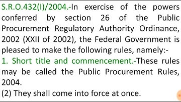 PPRA Rules 2004 Explained! Senior Auditor Test Prep - PPRA EPADS