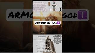 We Must Armor Ourselves With God As The Battle Is More Spiritual Than Physical