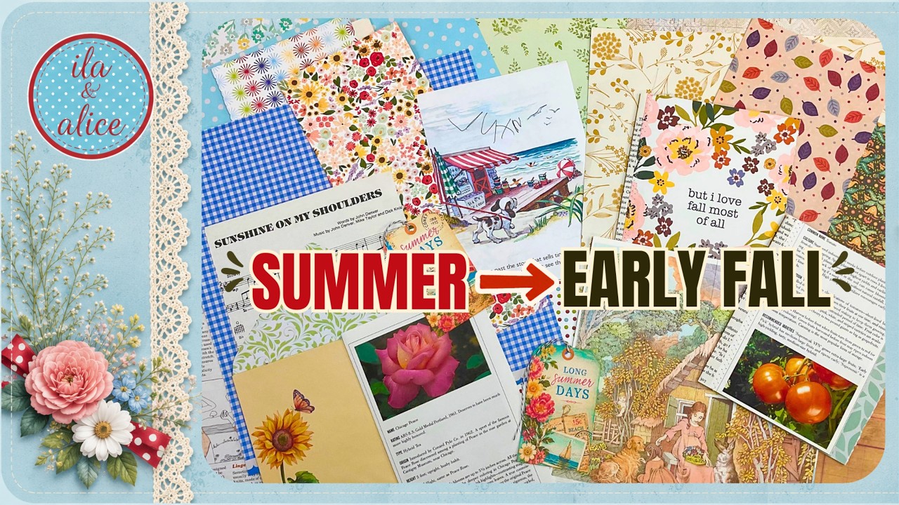 From Summer to Early Fall: Make an EASY Junk Journal With Me
