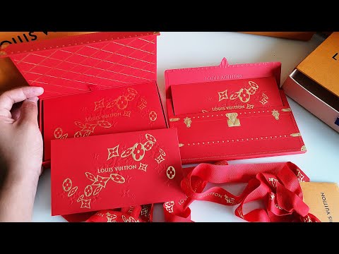 ❤ Unboxing & Comparing Two Louis Vuitton Red Packets/ Envelopes CNY 2021 ❤  VIC GIFT