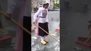 Albany Tulip Festival street scrubbing 2026