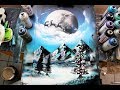 Christmas midnight - SPRAY PAINT ART - by Skech