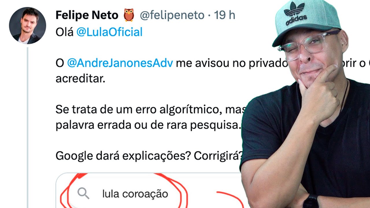 Web faz piada com Felipe Neto após queda dos serviços Google, Brasil