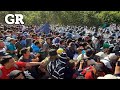 Topan migrantes con 'muro' de Guardia