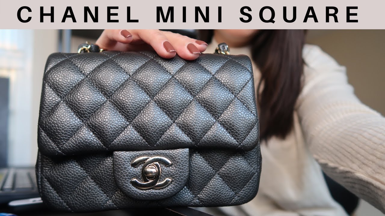 CHANEL MINI SQUARE  What fits inside 