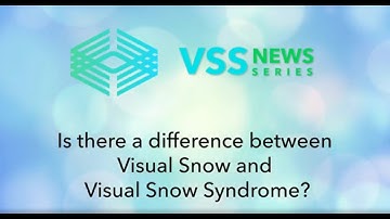 Is there a difference between Visual Snow and Visual Snow Syndrome?