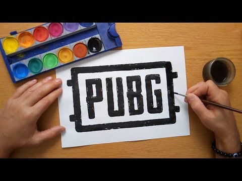 How to draw the PUBG logo - PlayerUnknown's Battlegrounds