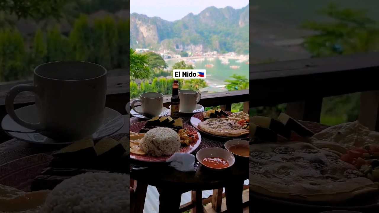 Spectacular Breakfast & Views at BaleCabugao Cottages Rental in El Nido, Palawan, 🇵🇭