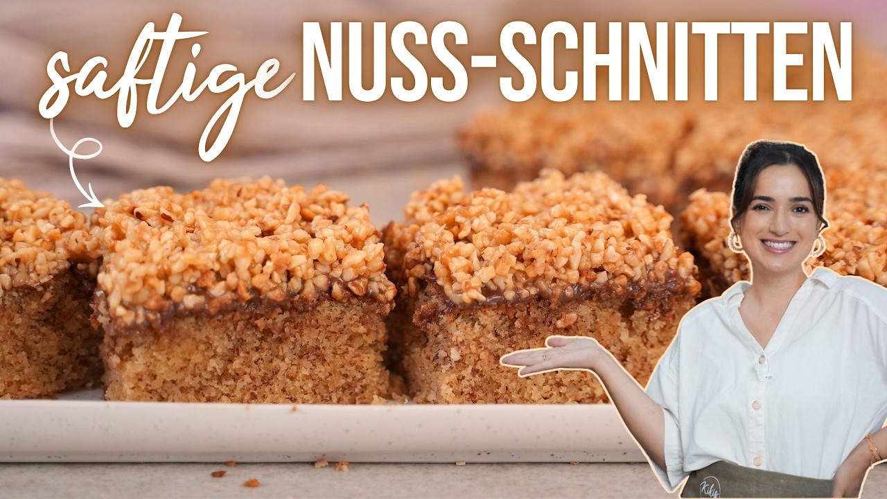 Saftig, einfach & schnell: NUSS-SCHNITTEN 😋 Die liebt wirklich jeder.