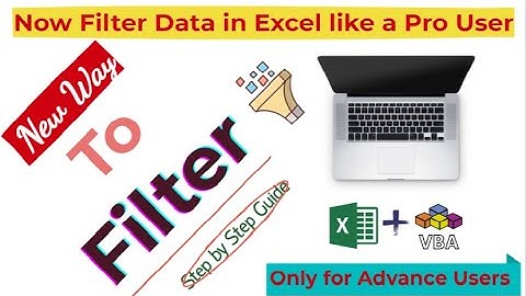 #62 Advance Filter in Excel Tricks | Filter data using VBA/Macro | Macro Button Filter data Excel