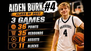 Aiden Burk (2027 • 6'2" Guard/Forward) Stockbridge Highlights | 36 PTS, 35 REB, 16 AST, 11 BLK