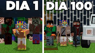 SOBREVIVI 100 DIAS NO APOCALIPSE ZUMBI do MINECRAFT - O FILME