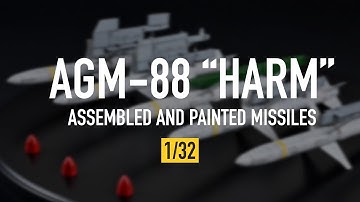 AGM-88 "HARM" Assembled and Painted Missiles by ResKit (1/32) | Showcase