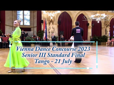 Vienna Dance Concourse 2023 - Senior III Standard Tango WDSF - Final - 21 July 2023