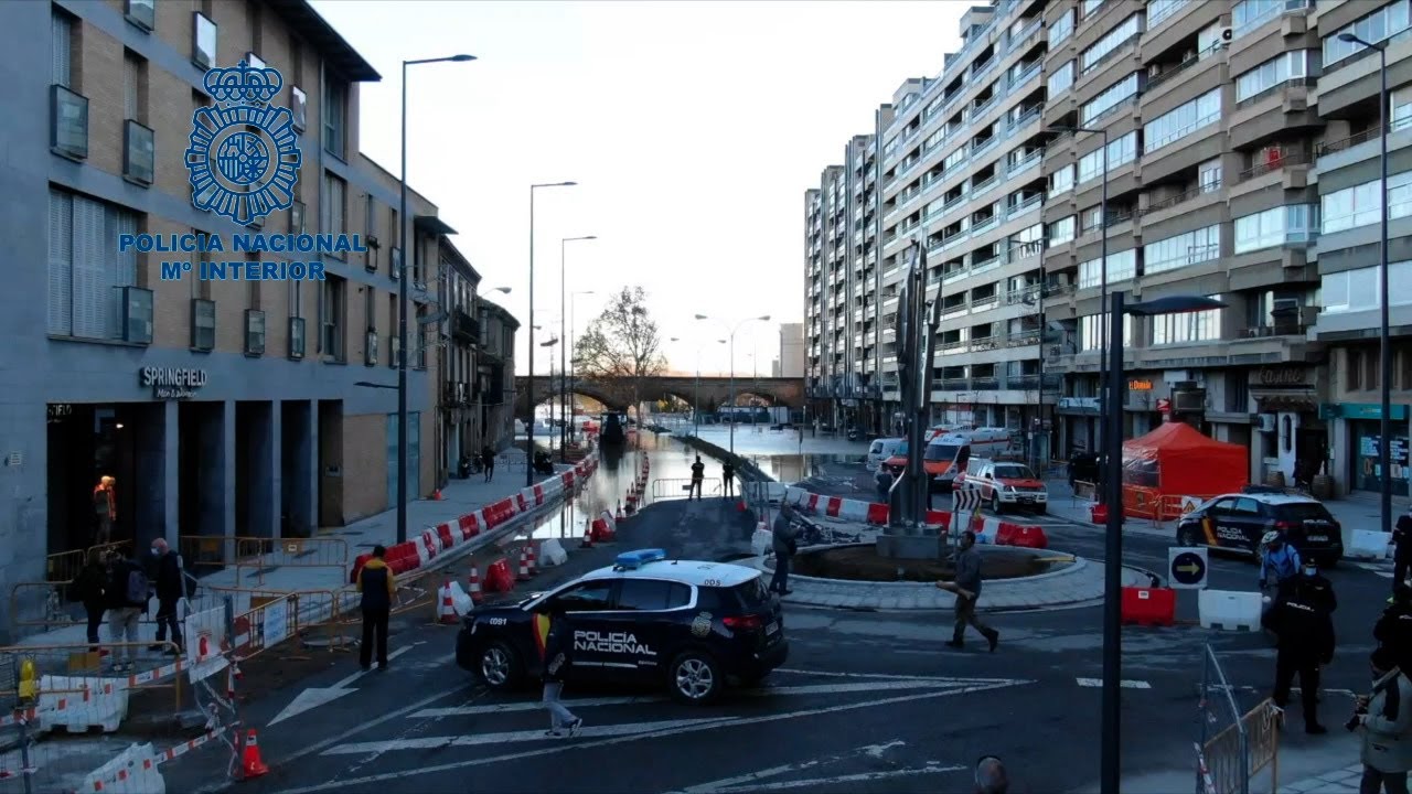 Crecida del río Ebro a su paso por Tudela