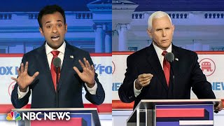 Pence, Ramaswamy spar in heated Republican debate