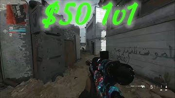 HUSTLE VS GMoney4L: CoD MW3 $50 Amazing 1v1 Wager..