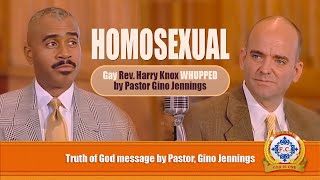HOMOSEXUAL Rev. Harry Knox got WHUPPED by Apostle Pastor Gino Jennings