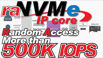 Design Gateway - raNVMe IP core Introduction - More than 500K IOPS Random Write Access Without CPU!