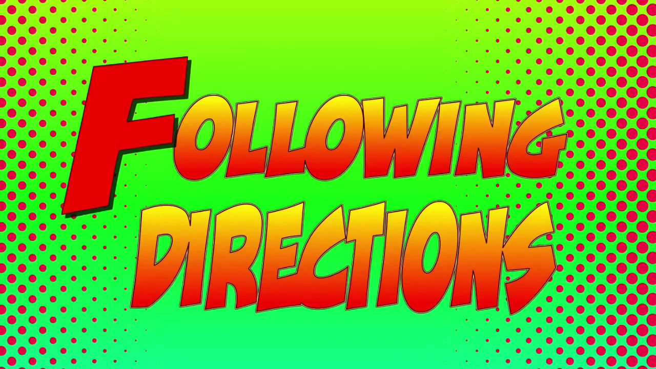 Following Directions - YouTube