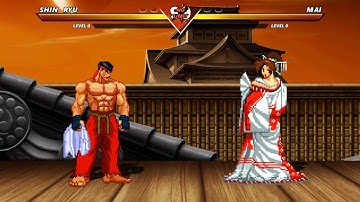 SHIN RYU vs MAI SHIRANUI - High level insane fight❗🔥