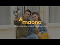 Maono AU-WM820-A2 2.4G Wireless Lavalier Microphone with a receiver, two transmitters