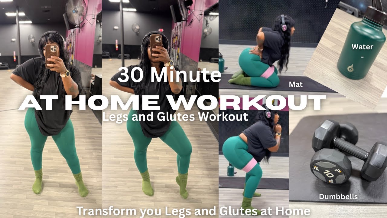 30 MINUTE LOWER BODY WORKOUT | Dumbbells Only | Legs and Glutes Workout ...