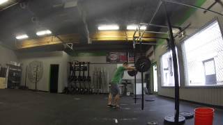 Split Jerk 3,2,1,2,1 - 2 reps @ 255 lbs (Fail rep 2)