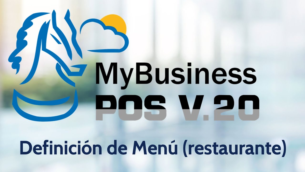 45. MyBusiness POS V.20 - Definición de Menú (restaurante)