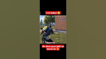 2 times intense 1v4 clutch failed 🥺| 1V4 clutch ⚡| #bgmi #shorts