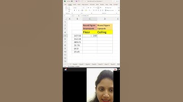 33. Floor and Ceiling Function in Excel | Round Figure Function|Quick Excel Tutorials | Rishu Udit