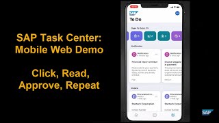 SAP Task Center – Click, Read, Approve, Repeat screenshot 3