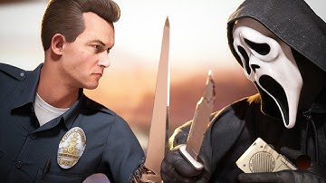 T-1000 Meets Ghostface (Scream) | T-1000 Vs Ghostface All Intro Dialogues - Mortal Kombat 1