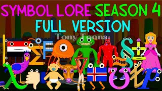 Symbol Lore SEASON 4 | Full Version | All Parts (Continuation Alphabet Lore But Symbols)