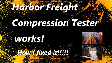 How I got the Harbor Freight Compression Tester Working!!!