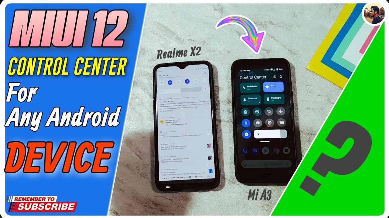 MIUI 12 Control Center for Any Android Device | Ft. Realme X2 & Mi A3 ...