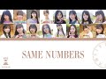 乃木坂46 (Nogizaka46) - Same numbers Kan/Rom/Eng Lyrics