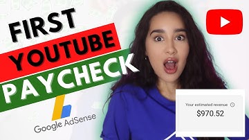 MY FIRST YOUTUBE PAYCHECK | HOW MUCH I MAKE WITH ONLY 3500 & HOW GOOGLE AD REVENUE WORKS