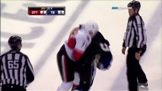 Jarkko Ruutu vs Steve Downie Oct 29, 2009