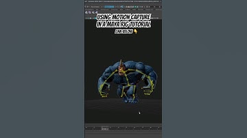 Using motion capture in Maya #motiongraphics #3d #animation
