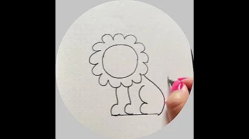 Lion Drawing For Kids #shorts #shortvideo #drawing #viralvideo #drawingforkids #kidsdrawinglessons