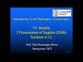 Philosophy of Economics VI.2 Models in Economics: Presentation of Sugden (2000), 4-12