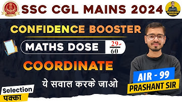 Co-ordinate Geometry Concept & Questions | SSC CGL Mains 2024 | By Prashant Sir | Prashant Maths |