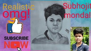 Portrait of Subhojit Mondal | Sketch of Subhojit Mondal by pencil for beginners | Tutorial | drawing