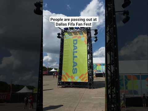 People are passing out at Dallas Fifa Fan Fest - how to beat the heat