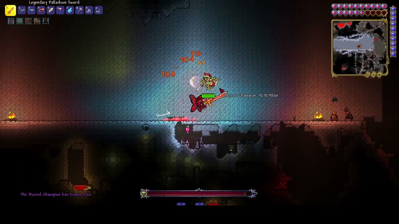 Buried Champion Defeat - Terraria: Thorium Mod